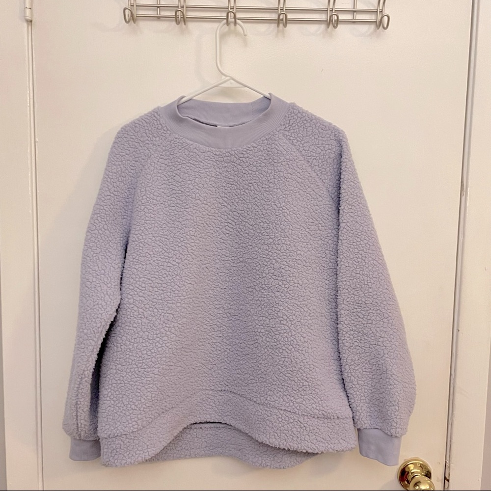 Purple Sherpa Pull Over